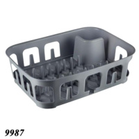 Сушка для посуду 385*285*105 мм Сірий (9987)