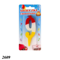 Свічка тортова цифра 9 (2609)