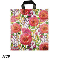 Пакет ПластикПак Квіти на білому 40х42 см (1129) Пакет ПластикПак Квіти на білому 40х42 см (1129)