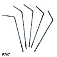 Соломка з вигином d6 250 мм 100 шт чорна (9767)