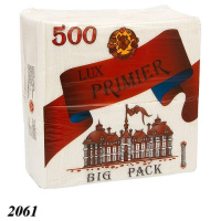 Серветка PRIMIER LUX барна 500 шт одношарова (2061) Серветка PRIMIER LUX барна 500 шт одношарова (2061)