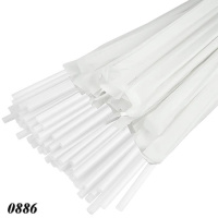 Соломка в індивідуальній упаковці d5 210 мм 200 шт Біла (0886) Соломка в індивідуальній упаковці d5 210 мм 200 шт Біла (0886)