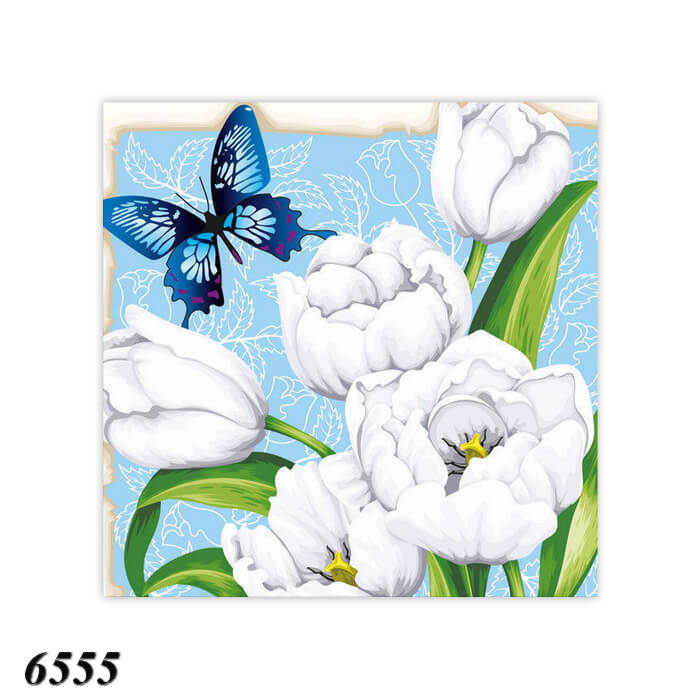 Серветка Luxy Білосніжні тюльпани 18 шт тришарова Серветка Luxy Білосніжні тюльпани 18 шт тришарова