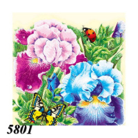 Серветка Luxy "Пахучі іриси" 18 шт тришарова (5801)