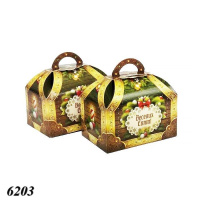 Новорічна коробка Скриня зелена 700 гр (6203)