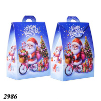 Новорічна коробка Сумка маленька Синя 600 гр (2986) Новорічна коробка Сумка маленька Синя 600 гр (2986)