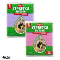 Серветка віскозна Profit 3 шт (4020)