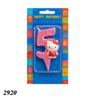 Свічка тортова цифра 5 Кітті (2920)