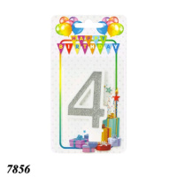 Свічка тортова цифра 4 (7856)
