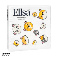 Серветка Ellsa 20 шт двошарова Тварини (3777)