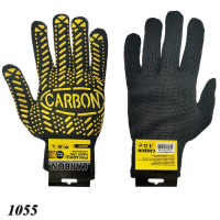 Рукавиці робочі потовщені CARBON Чорні (1055) Рукавиці робочі потовщені CARBON Чорні (1055)