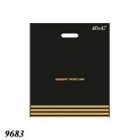 Пакет Serikoff Спортлайн чорний 40х47 см (9683)