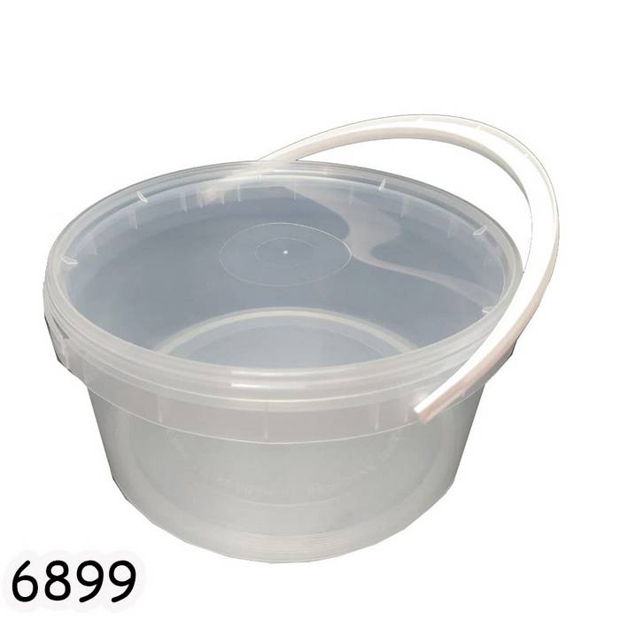 Відро харчове з кришкою низьке 3 л Прозоре Відро харчове з кришкою низьке 3 л Прозоре