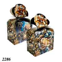 Новорічна коробка Прикраси 1000 гр (2286)