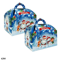 Новорічна коробка Скриня синя 800 гр (6204) Новорічна коробка Скриня синя 800 гр (6204)