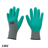 Рукавиці робочі утеплені сірі з латексним покриттям (1404)