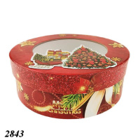 Новорічна коробка Тубус З віконцем 1000 гр (3024)