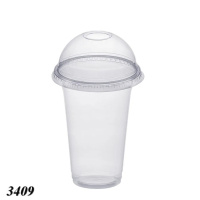 Стакан з купольною кришкою з отвором 420 мл (3409)