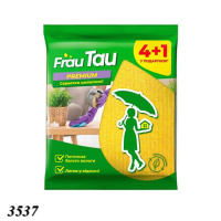 Серветка целюлозна Frau Tau Преміум 15.7х16 см 5 шт (3537)