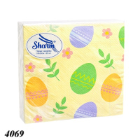 Серветка Sharm Різнокольорові яйця 20 шт двошарова (4069)