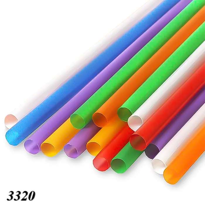 Соломка пряма Фреш d7 200 мм 500 шт кольорова Соломка пряма Фреш d7 200 мм 500 шт кольорова