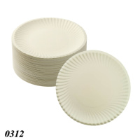 Тарілка паперова 185 мм з п/е покриттям (0312)