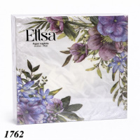 Серветка Ellsa Квіти №4 20 шт двошарова (1762)