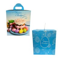 Коробка для паски Синя 16х16х18 см (0061)