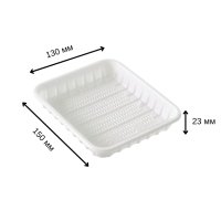 Тарілка одноразова прямокутна 130х150 см (3343)