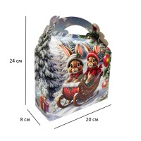 Новорічна коробка Помічники Санти 800 гр (2299) Новорічна коробка Помічники Санти 800 гр (2299)