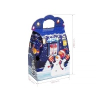 Новорічна коробка Сумка синя 800 гр (6200)
