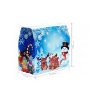 Новорічна коробка Саквояж синій 2000 гр (8457)