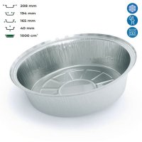 Контейнер алюмінієвий LF-807 круглий 1000 мл (8315)