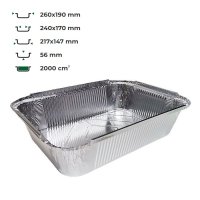 Контейнер алюмінієвий LF-864 прямокутний 2000 мл (8313)