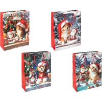 Пакет подарунковий Новорічний 33х44х11 см (5000) Пакет подарунковий Новорічний 33х44х11 см (5000)