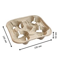 Підстаканник паперовий на 4 стакани (3414)