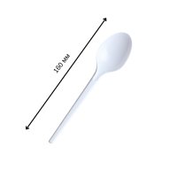 Ложка одноразова столова Андрекс №3 160 мм Біла (0725)