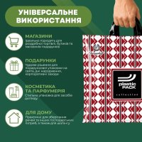 Пакет ПластикПак Узор червоний 40х42 см (3471)