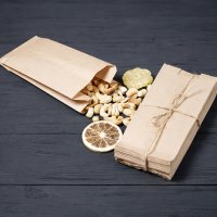 Пакет саше паперовий бурий 21х10х4.5 см 100 шт (8466)