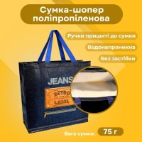 Сумка-шопер Альфа Jeans 40х40х15 см (4271)