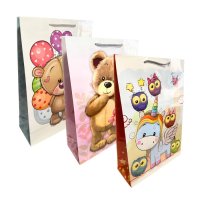 Пакет паперовий подарунковий Квіти 30х40 см (5542)