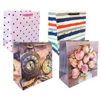 Пакет подарунковий паперовий 16х16х8 см (6252)