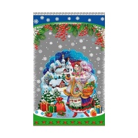 Пакет новорічний фольгований 25х40 см 100 шт. (4080)