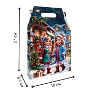 Новорічна коробка Дівчатка 600 гр (2385)