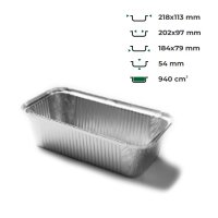 Контейнер алюмінієвий LF-845 прямокутний 940 мл (5326)