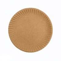 Тарілка паперова крафтова 165 мм з п/е покриттям (9909)