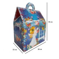 Новорічна коробка Будинок 1300 гр (6903)