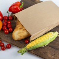 Крафтовий пакет коричневий 22х36х5 см 100 шт (8467)