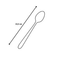 Ложечка чайна прозора  Super 130 мм (0309)