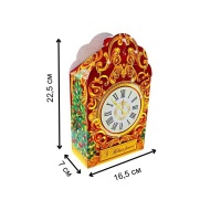 Новорічна коробка Годинник 700 гр (6147)